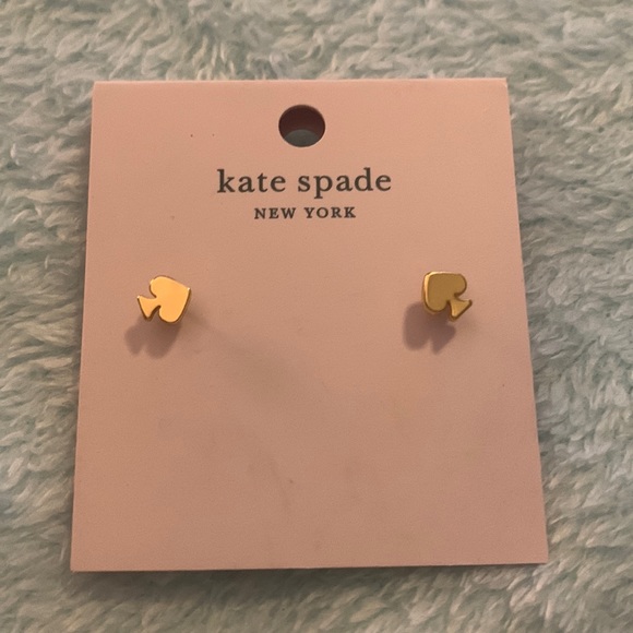 Kate Spade signature spade gold stud earrings
